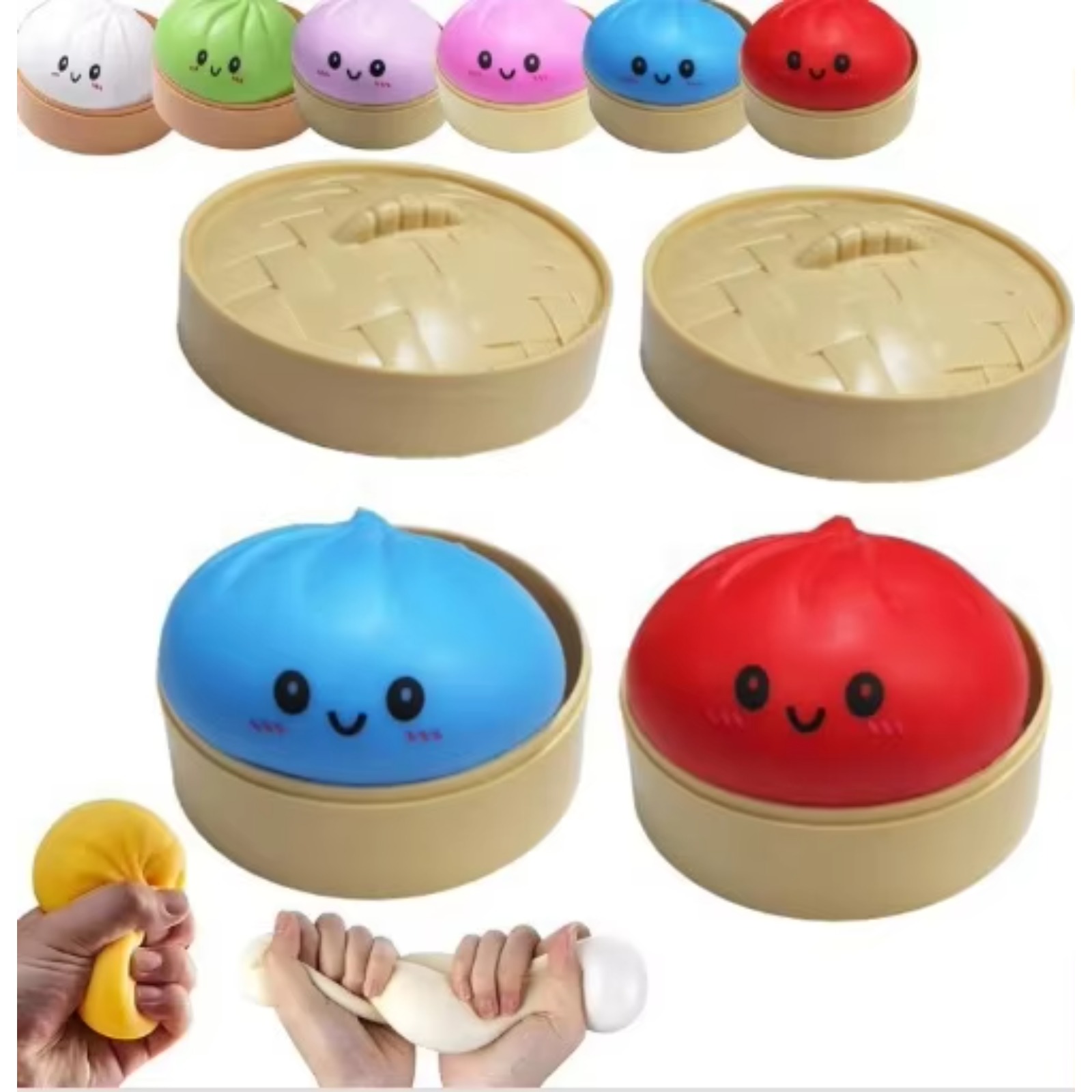 Kids Toys Kids Toys - Mystery Box Glitter Steamer BUN Squishy
