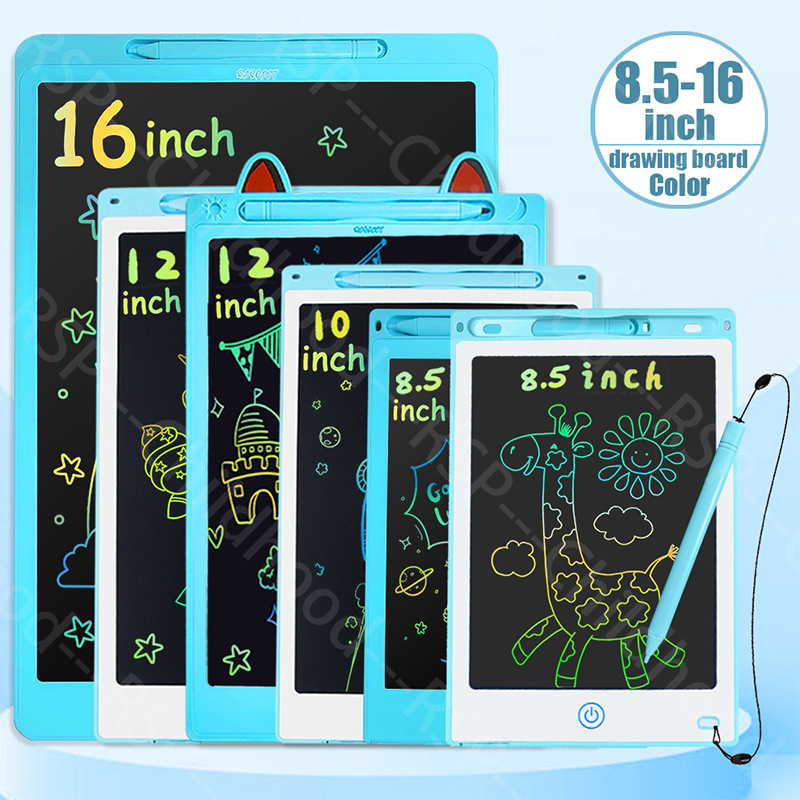 Kids Toys Xmas - 16/12/10/8.5 Inch LCD Graphic Tablet, Cartoon