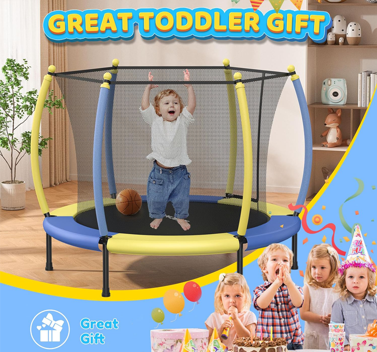 Trampoline Mini Indoor - Pumpkin Shaped PVC Foam Mini Trampoline