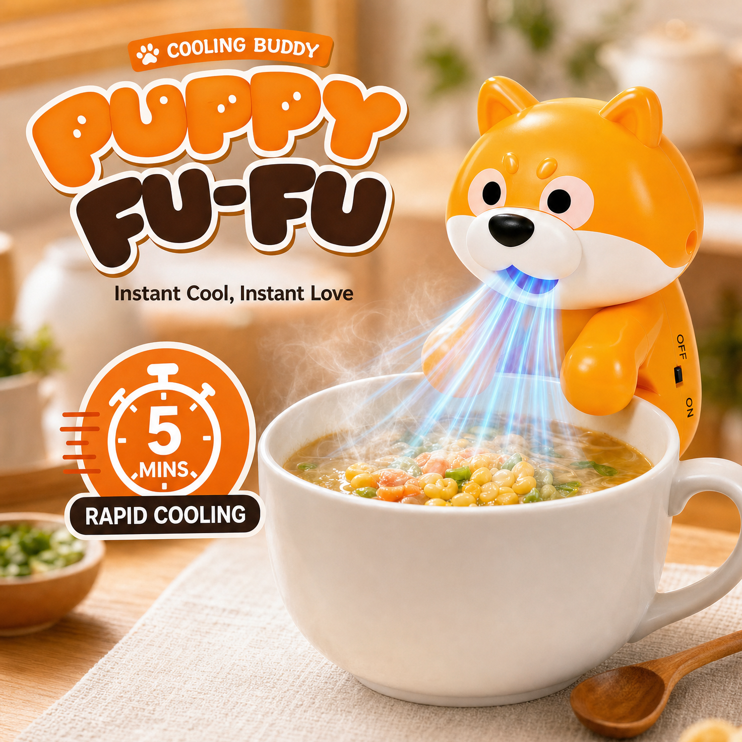 Kids Toys Kids Toys - Cute Shiba Inu Food Cooling Fan,