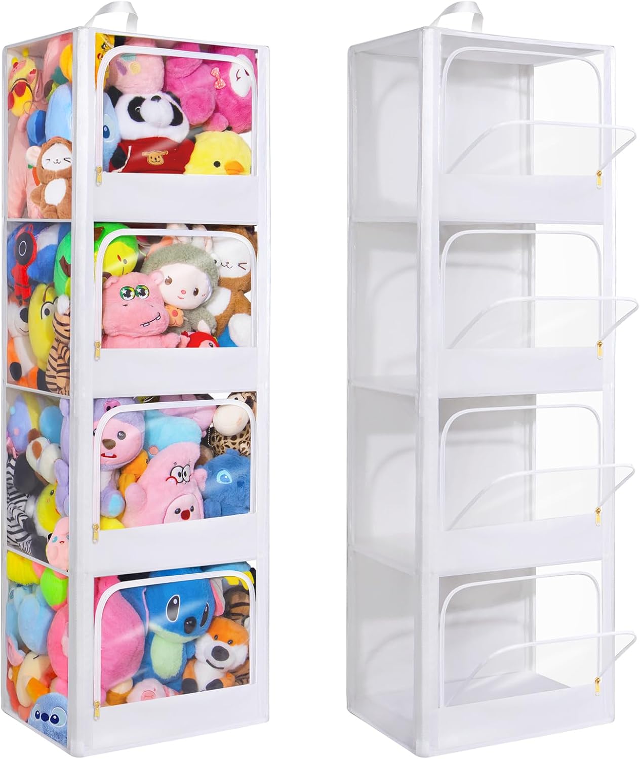 Kids Toys Kids Toys - 4-Tier Transparent Zipper Dustproof Plush Toy