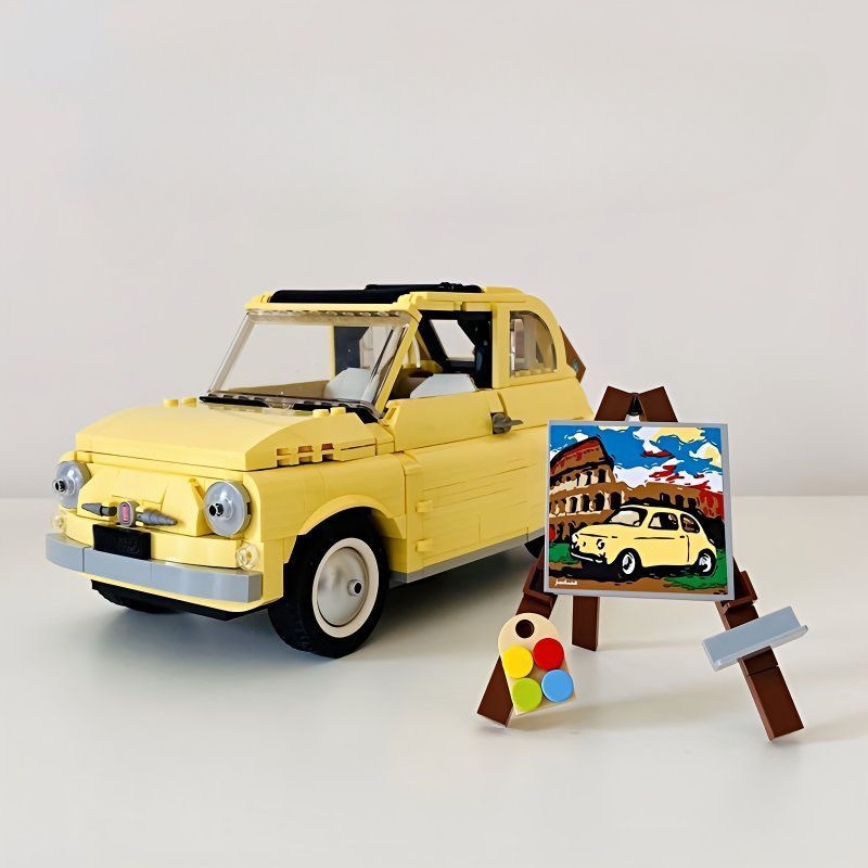 Kids Toys Yellow - 960PCS Classic Yellow Retro Travel Car