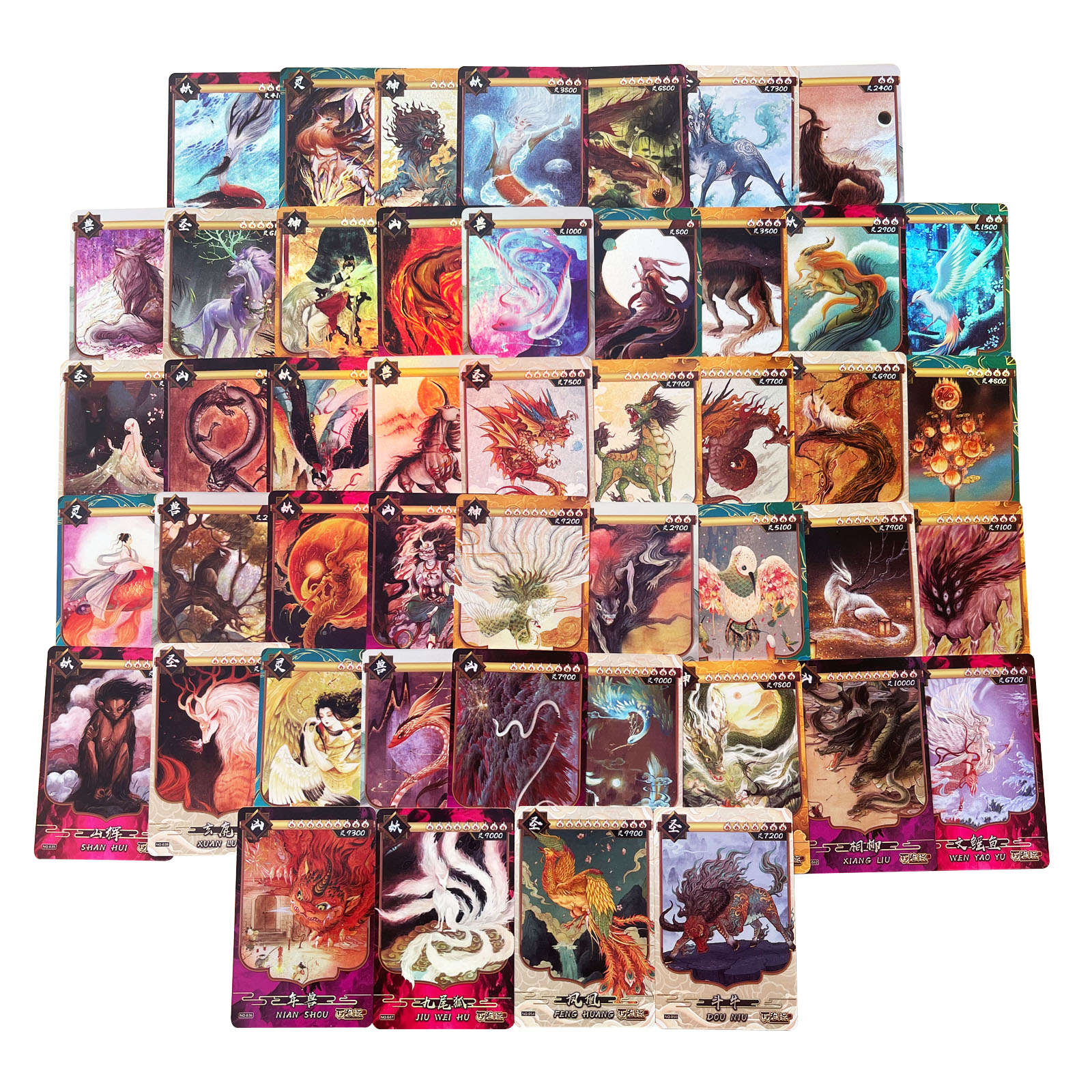 Educational Flash Card - Chinese Mythology Cards – 55pcs Shanhaijing