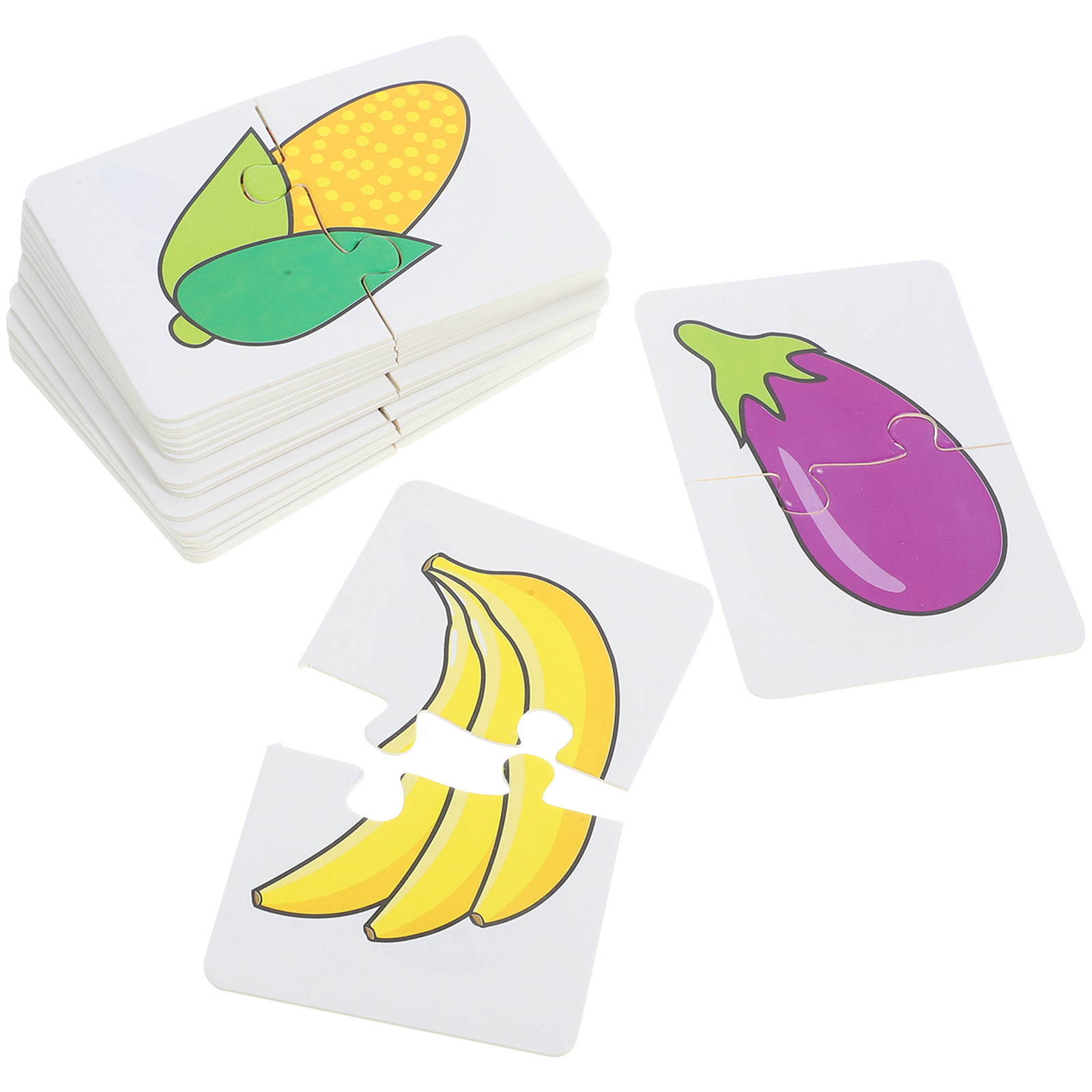 Educational Flash Card - 1Set Fruit Vegetable Flash Card Educational
