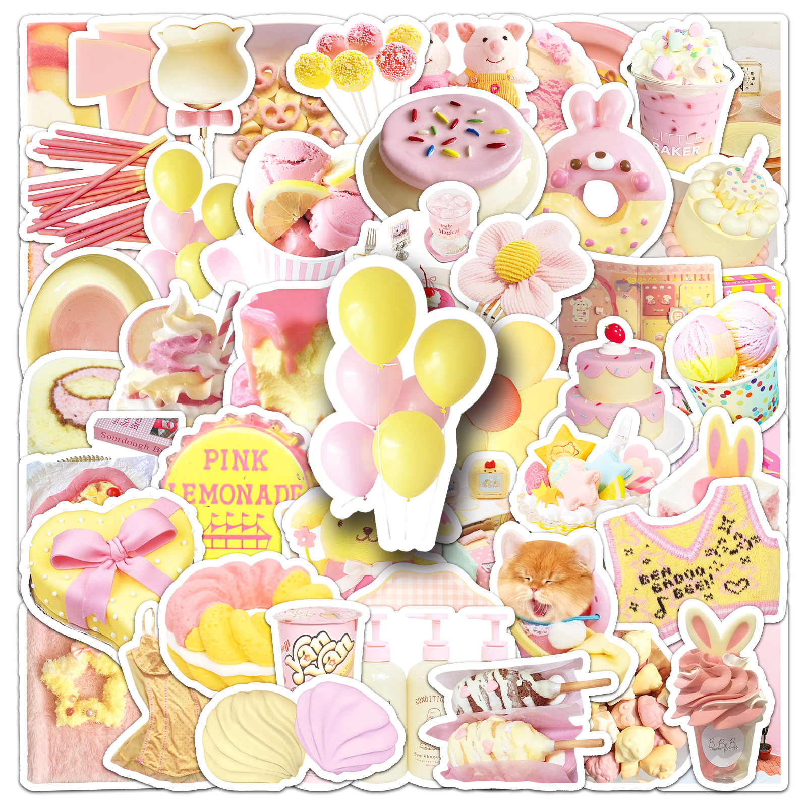 10/30/50PCS Yellow Pink Ins St - Kids Toys Yellow review and price