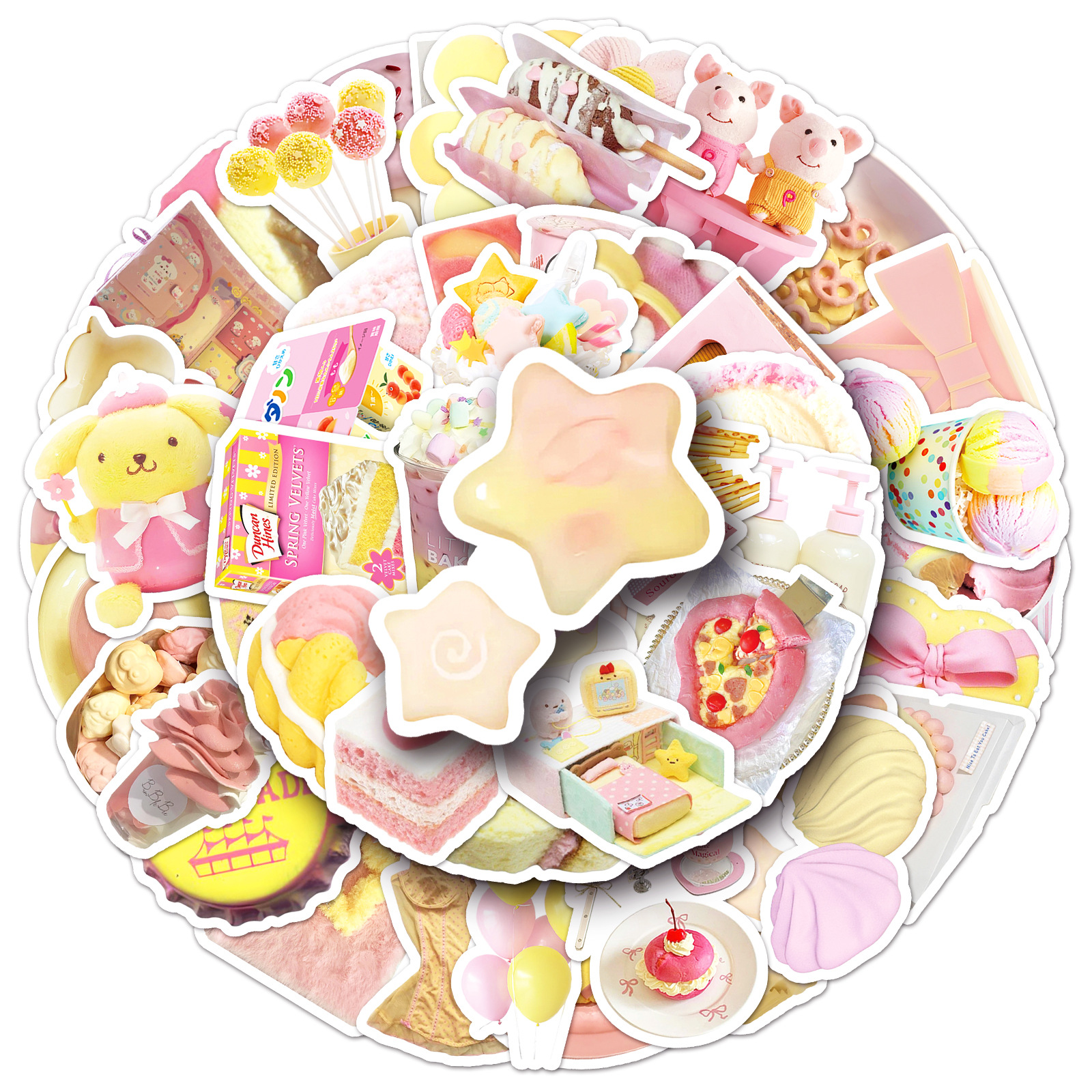 10/30/50PCS Yellow Pink Ins St - Kids Toys Yellow review and price