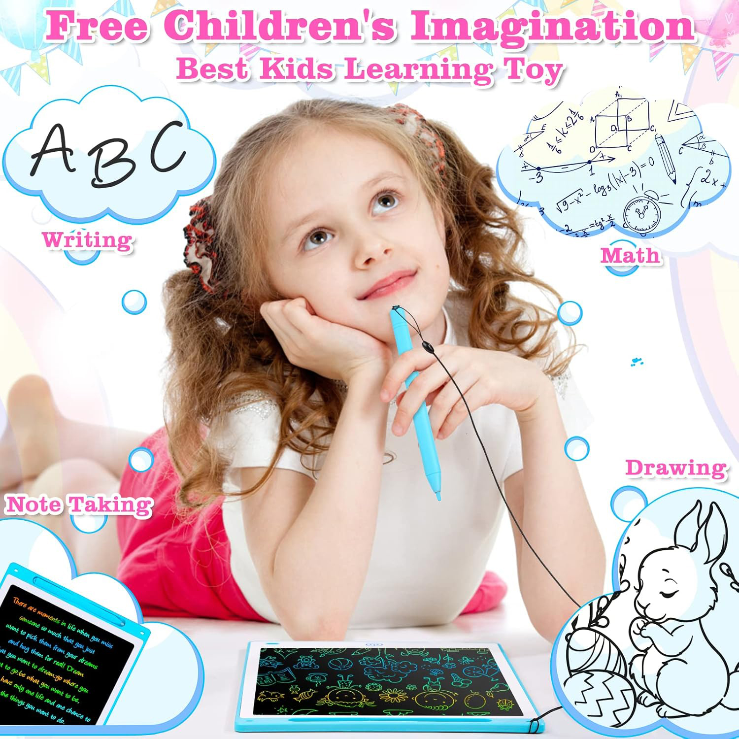 16/12/10/8.5 Inch LCD Graphic  - Kids Toys Xmas review and price