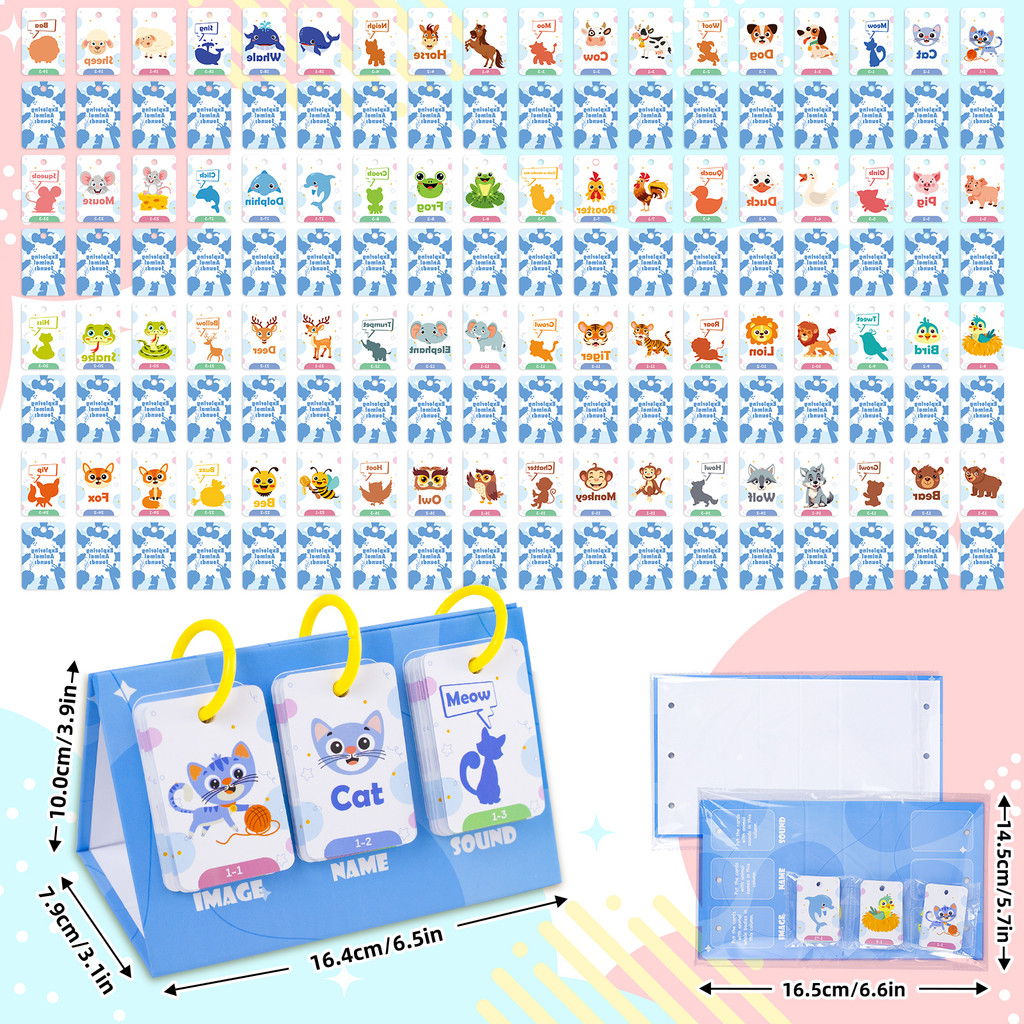 72Pcs Kids Learn Animal Sounds - Educational Flash Card review and price