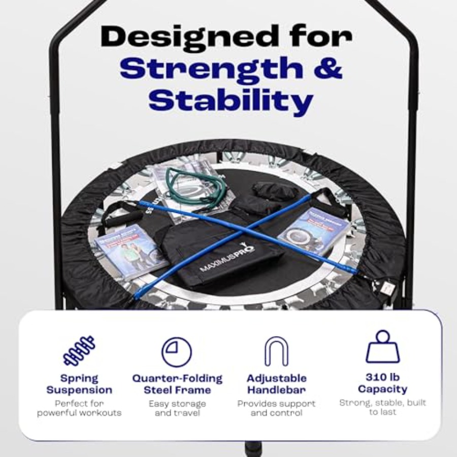 Maximus PRO Folding Rebounder  - Trampoline Mini Indoor review and price