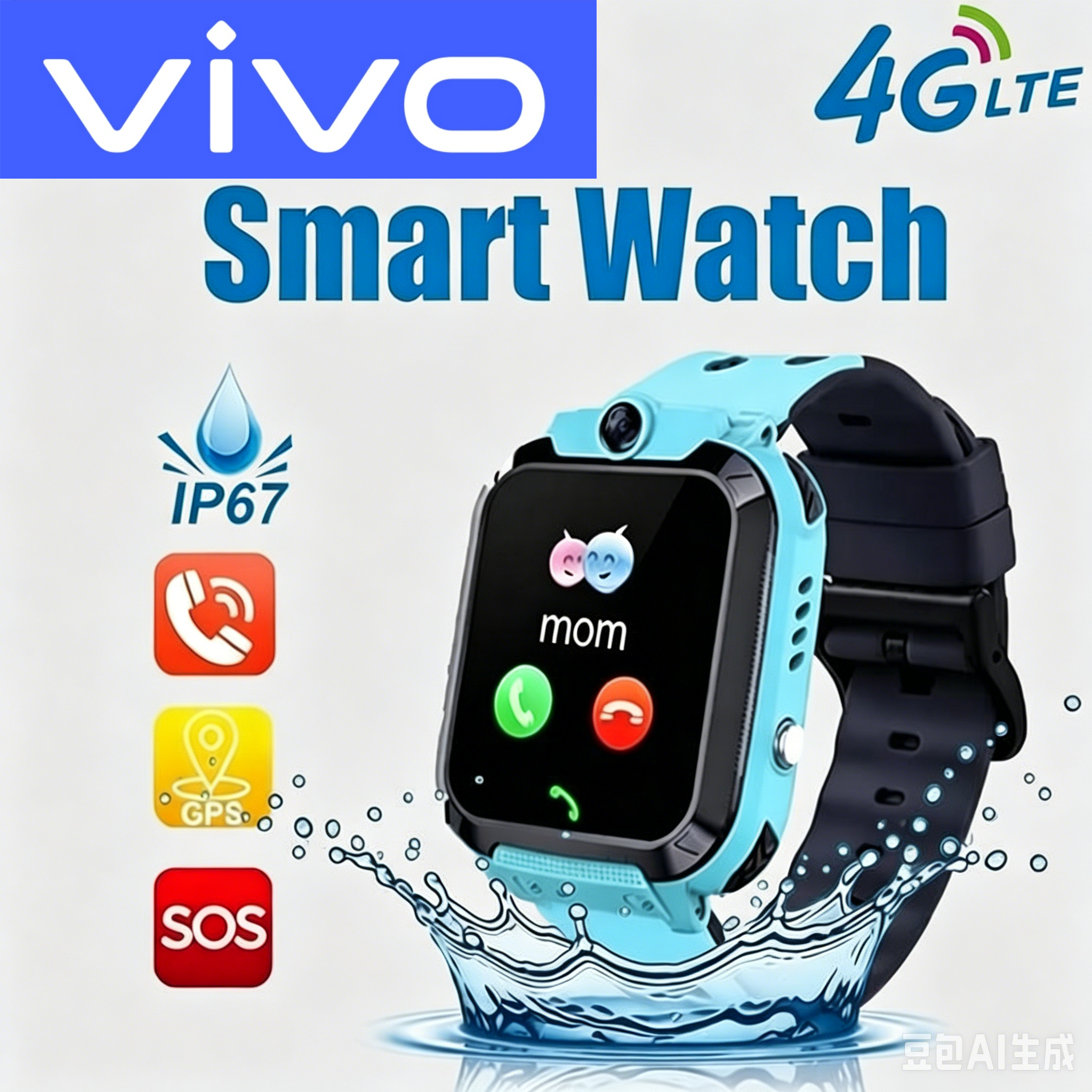 VIVO 4G Kids Smart Watch SOS W - Kids Smartwatch Gps review and price