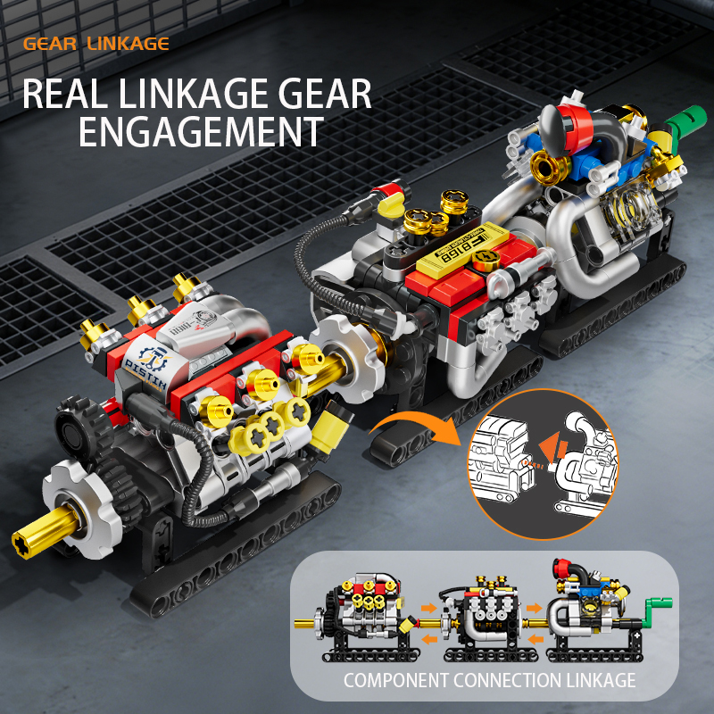 Mini Engine 2/3/4/6/8 Cylinder - Kids Toys Blocks review and price