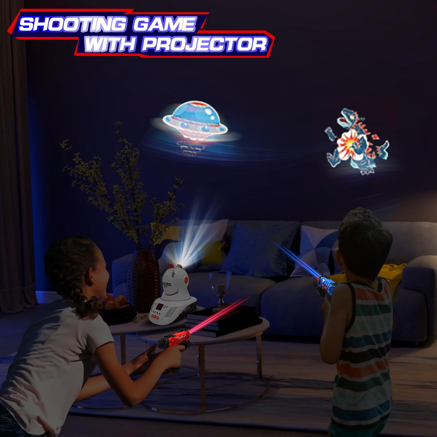 CSTAG Projector Duck UFO Hunti - Laser Tag Set Kids review and price