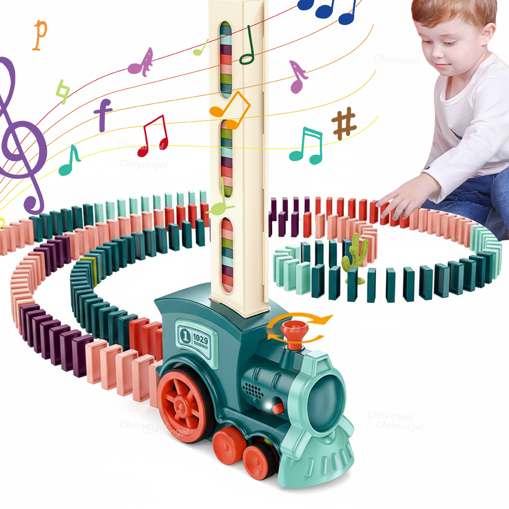Automatic Domino Train Car Ele - Kids Toys Electric Car review and price