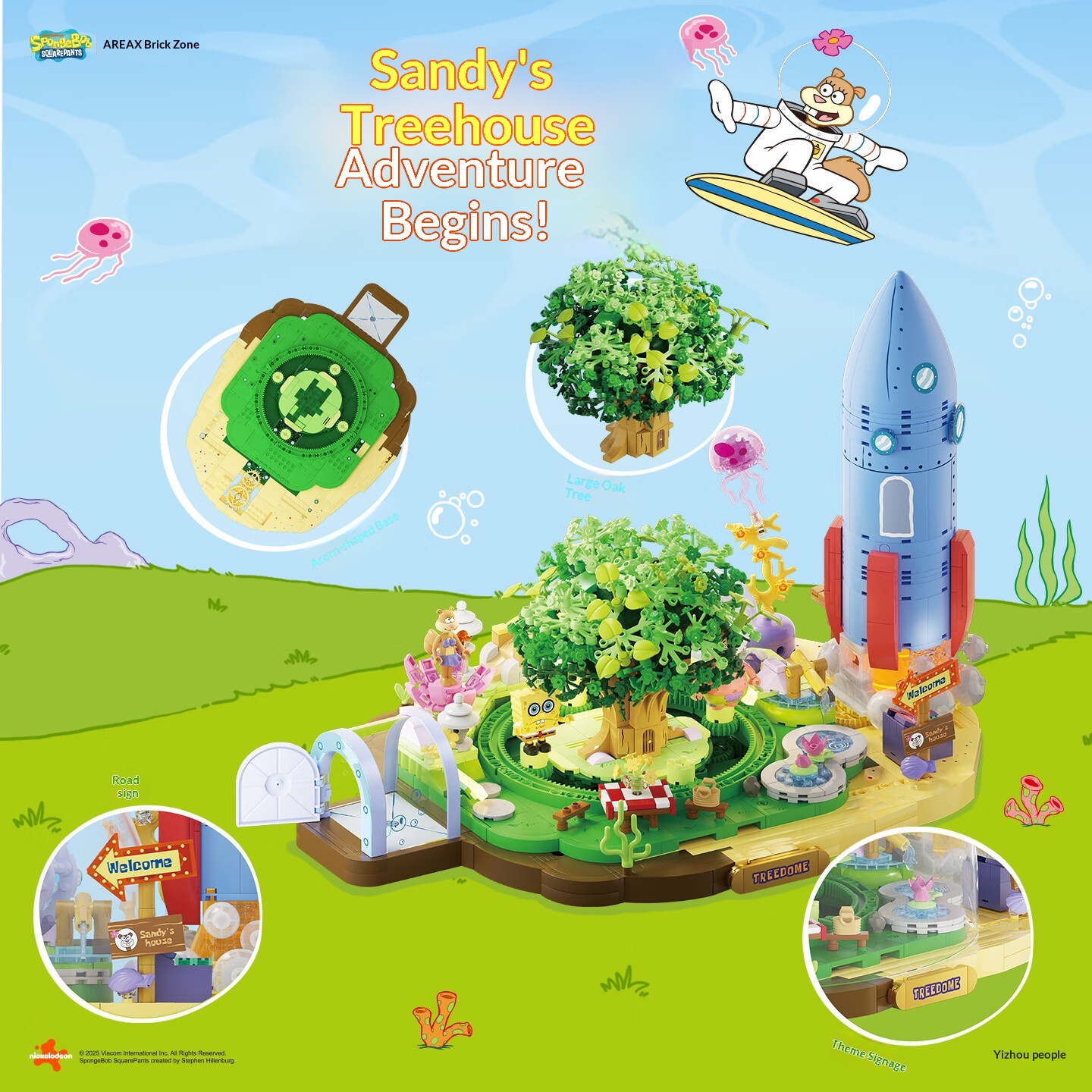 Areax Spongebob Sandy Cheeks D - Kids Toys Blocks review and price