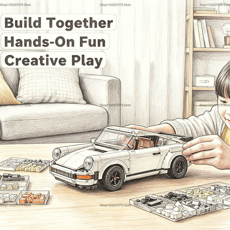 New 1458PCS Retro Car Building - Kids Toys Xmas review and price
