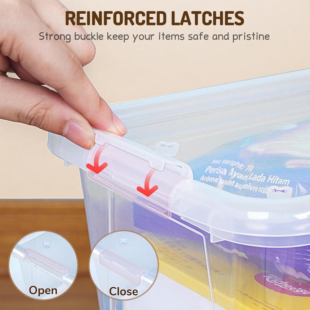 6 Quart Storage Bins with Lids - Kids Toys Blocks review and price