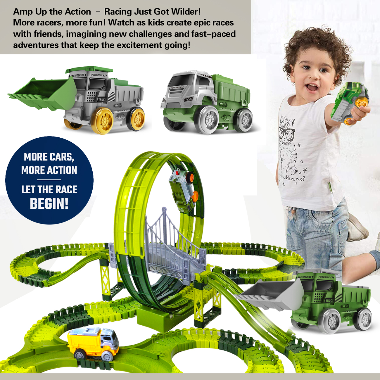 Dinosaur Toy Race Track Featur - Kids Toys Electric Car review and price
