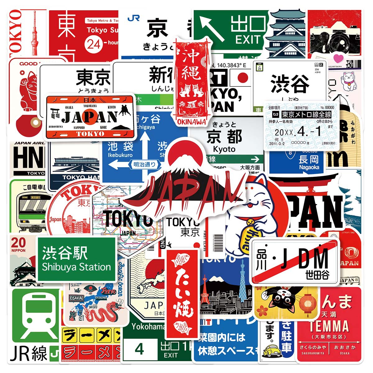 50PCS Japanese-Style Urban Log - Kids Toys Logo review and price