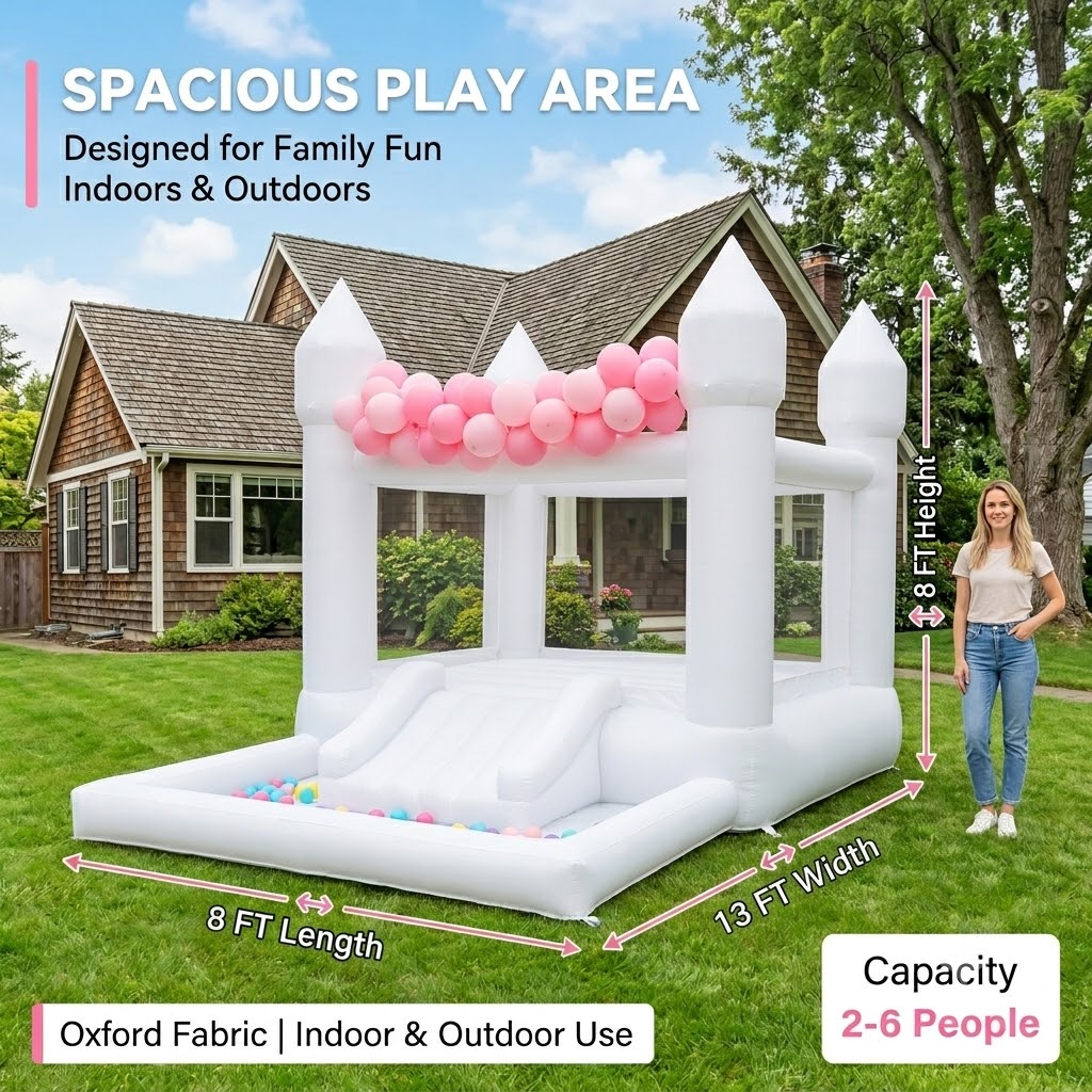 (Come with blower)13x8x8FT Inf - Trampoline Mini Indoor review and price