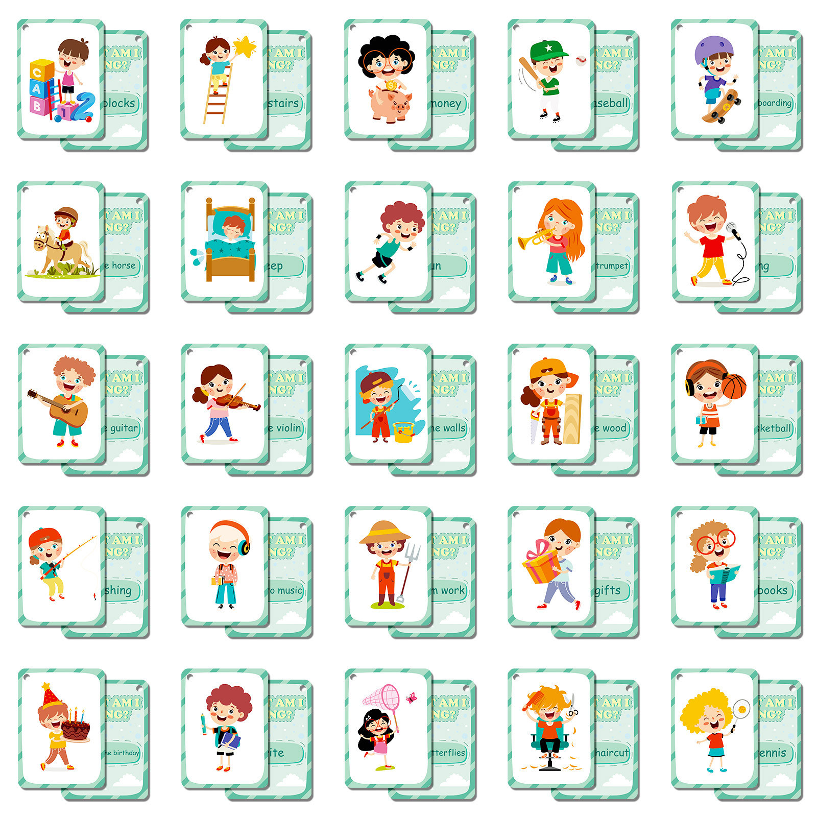 50Pcs/Set Cognition Learning C - Educational Flash Card review and price