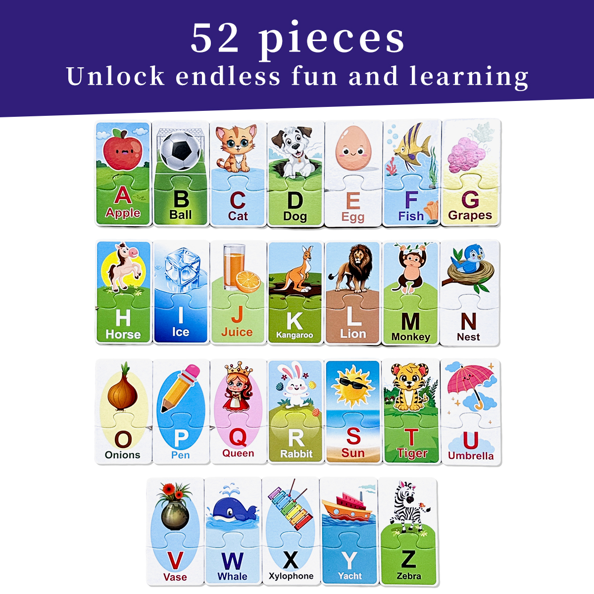 Alphabet Matching Puzzle Cards - Educational Flash Card review and price