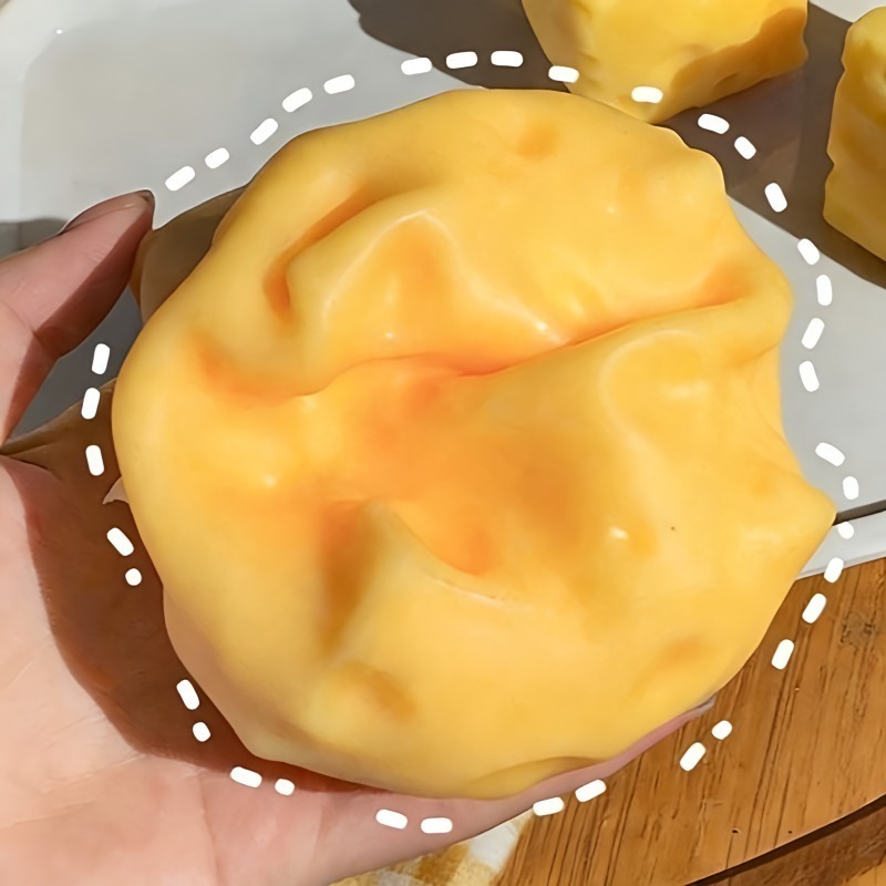 @Dark Yellow Cheese Cube Stres - Kids Toys Yellow review and price